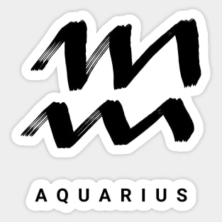 KIROVAIR ASTROLOGICAL SIGNS AQUARIUS #astrology #kirovair #symbol #minimalism #horoscope #waterman #home #decor Sticker